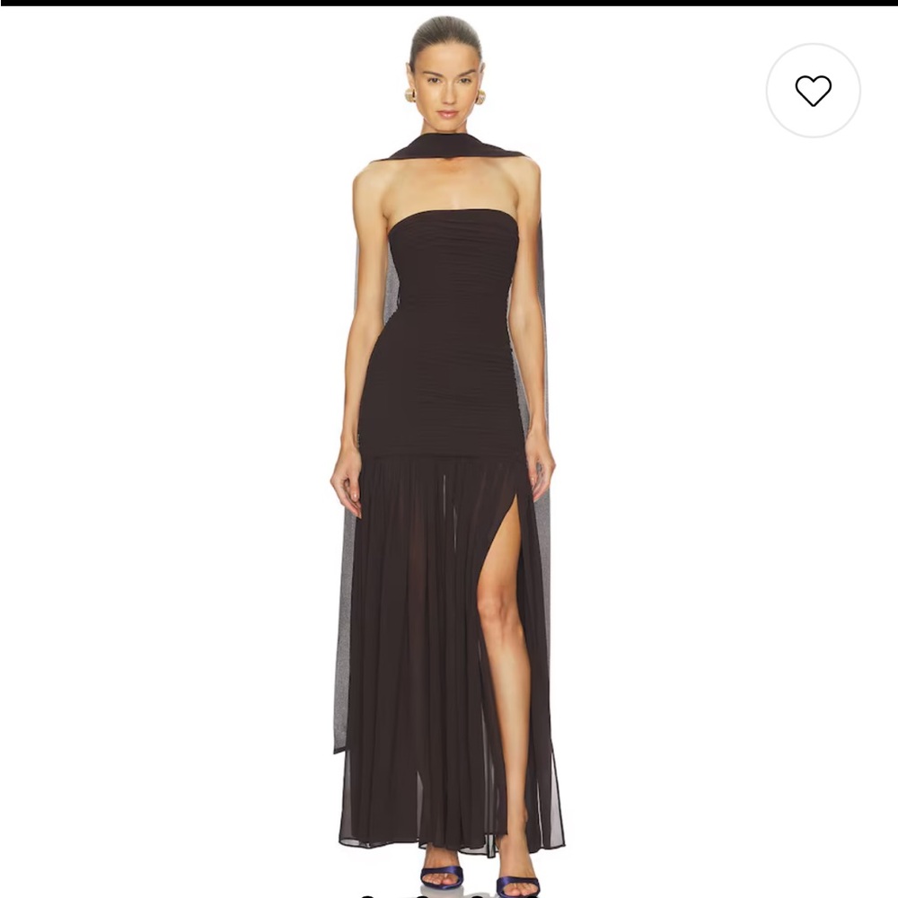 Tia Gown in Dark Brown